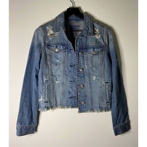Bethany Mota Distressed Denim Punk Lives Jean Jacket